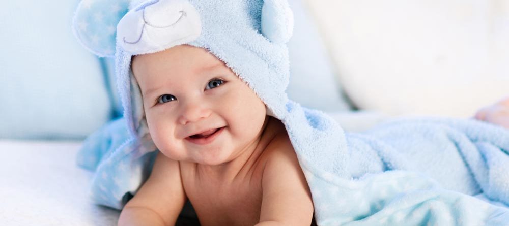 baby smiling oral health