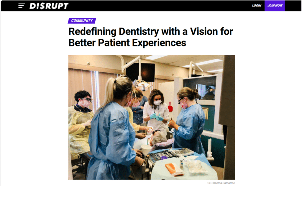 dentistry article disrupt